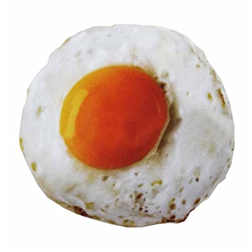 Kauspielzeug für Hunde Anti-Biss-Hundespielzeug, Plüsch, Kauen, Quietschen, Haustierspielzeug, Haustierspielzeug, Training, interaktives Spielzeug Haustierspielzeug ( Color : Poached egg , Size : M ) von BUUNHI