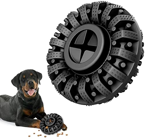 Kauspielzeug für Hunde Hundespielzeug-Leckerli-Spender für Power-Kauer, Kauspielzeug für mittelgroße und große Hunderassen Haustierspielzeug (Color : Black) von BUUNHI