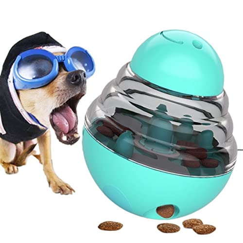 Kauspielzeug für Hunde Lustiges Haustier, das Leckagefutterbehälter schüttelt, Welpenkatze, langsames Futter, Haustierbecher, Spielzeug Haustierspielzeug (Color : Blue, Size : 2pcs) von BUUNHI