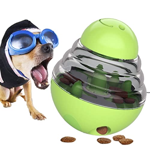 Kauspielzeug für Hunde Lustiges Haustier, das Leckagefutterbehälter schüttelt, Welpenkatze, langsames Futter, Haustierbecher, Spielzeug Haustierspielzeug (Color : Green, Size : 2pcs) von BUUNHI