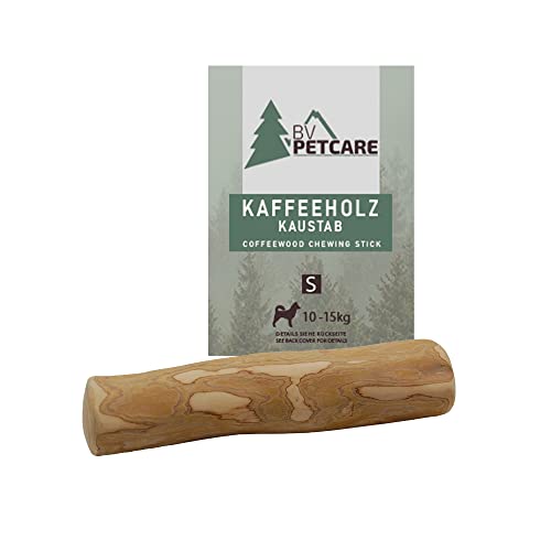 BV Petcare | Kaffeeholz Kaustab, Kau Knochen aus Kaffeeholz, natürliches Hundespielzeug für Hunde - 3er Set (S - 3er Set) von BV Petcare