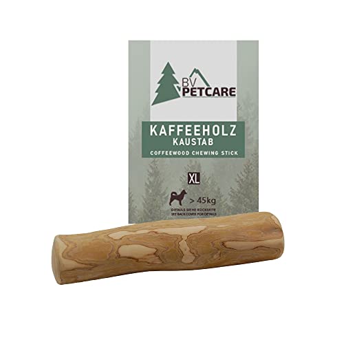 BV Petcare | Kaffeeholz Kaustab, Kau Knochen aus Kaffeeholz, natürliches Hundespielzeug für Hunde - XL - für Hunde ab 45 kg von BV Petcare