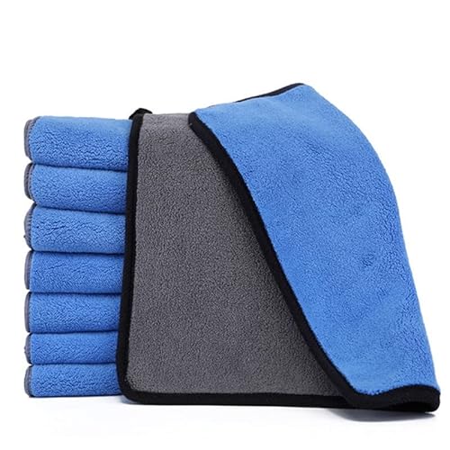 Fashion Quick-Drying Pet Absorbent Bath Towel Dog Cat Bath Towel Pet Special Towel Pet Supplies Accessories,Blue,30X30CM von BVFR