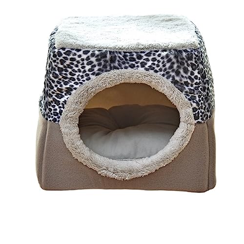 BWCKMTSC Haustierbetten, Haustierbett für Katzen, Hunde, Schlafsack, Matte, Polster, Zelt, Haus, Hundebetten (grau, L 35 x 33 x 30 cm) von BWCKMTSC