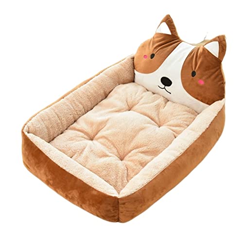 BWCKMTSC Haustierbetten, Haustierhütte, Winter, warme Hundematte, Katzenhaus, Hundedecke, großes, kleines und mittelgroßes Hundebett, weiches Hundesofa, Heimtierbedarf (E, L 70 cm) von BWCKMTSC