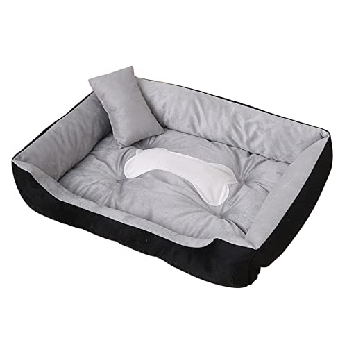 BWCKMTSC SUICRA Haustierbetten, Hundebett, weiches Sofa, Haustier-Hundebett, Zwinger, Winter, warmes Hundehaus, Katzen-Welpenhaus, Haustier-Warmunterlage (Größe: L) von BWCKMTSC