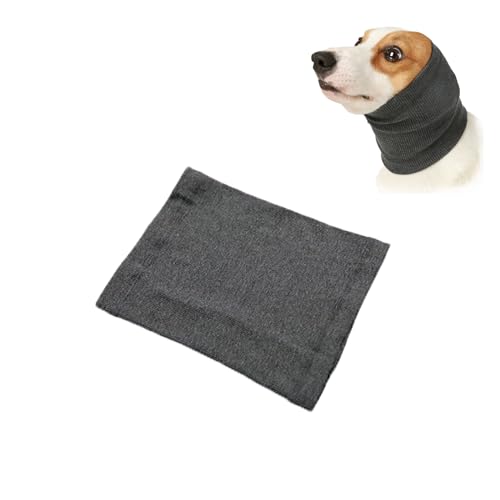 Beruhigende Snoods für Hunde, Hunde-Schlauchschal, Halswärmer und Ohrenschützer für Hunde Lärmschutz, Beruhigend für Haustiere Ohrenklappe Kopfwickel,Reduziert Lärm Ohrenschild (L) von BWLEANSY