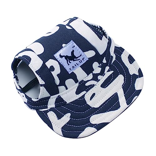 Hunde Mütze Cap, Baseballmütze Hund Kleine Haustier Verstellbarer Hundecap mit Ohrlöchern Basecap Outdoor Welpen Hundemütze Sommer Hüte Baseballkappe Sport Kappe Haustier Hunde Sonnenhut von BYNYXI