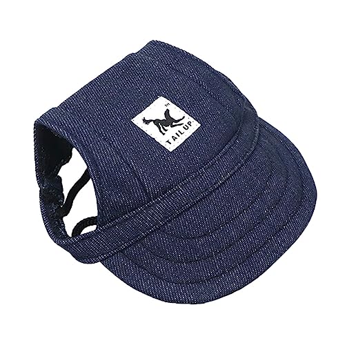 Hunde Mütze Cap, Baseballmütze Hund Kleine Haustier Verstellbarer Hundecap mit Ohrlöchern Basecap Outdoor Welpen Hundemütze Sommer Hüte Baseballkappe Sport Kappe Haustier Hunde Sonnenhut von BYNYXI