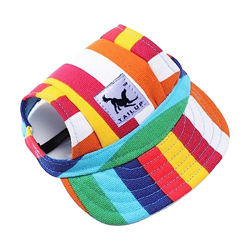 Hunde Mütze Cap, Baseballmütze Hund Kleine Haustier Verstellbarer Hundecap mit Ohrlöchern Basecap Outdoor Welpen Hundemütze Sommer Hüte Baseballkappe Sport Kappe Haustier Hunde Sonnenhut von BYNYXI