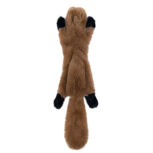 Hundespielzeug Quietschspielzeug, 45cm Plüsch Eichhörnchen Squeaky Toy Gefüllte Plüschtiere Tierspielzeug Interaktives Spielzeug Kauen Sound Hundespielzeug für Welpen Kleine Mittlere Große Hunde von BYNYXI