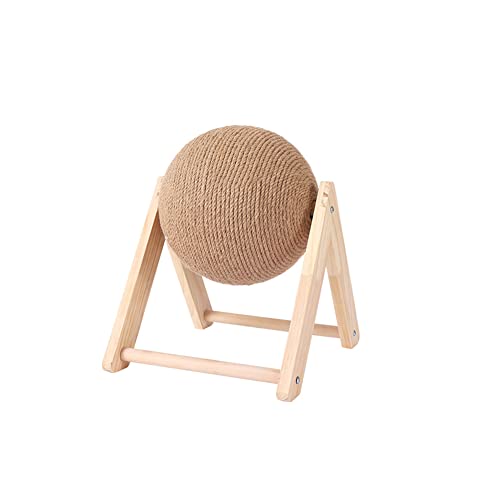 Katzenkratzer Kugel, Kratzball für Katzen Sisal Ball mit Stabiler Kratzbaum Board Kratzer Natürliche Kratzball Interaktives Katzenspielzeug Katzekugel für Kitten Lustige Katze Spielzeug 18cmx18cmx16cm von BYNYXI