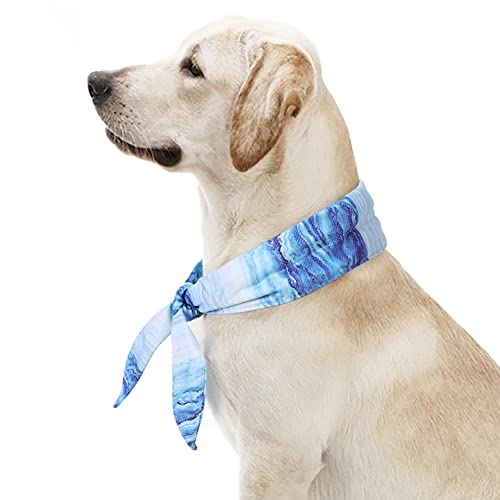 Kühlendes Halsband Hunde, Gel kühlender Schal für Hunde sofortige Abkühlung Einstellbare Hundehalstuch Hunde Bandana Halsband Selbstkühlendes Dreieckstuch für Kleine Mittel Hunde und Katzen von BYNYXI