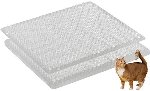 BYTEBAY 12 Stück Scat Mat für Katzen – 40,6 x 33 cm Katzen-Spike-Matte mit 2,5 cm Spike ist eine perfekte Trainingsmatte für Haustiere von BYTEBAY