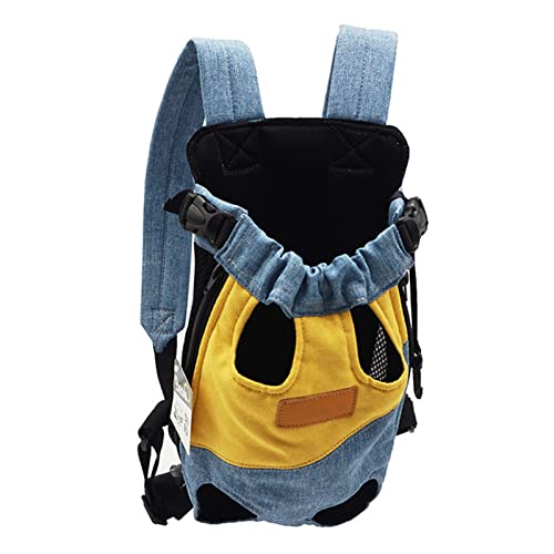 BYYLECL Haustier-Reise-Rucksack, Hunde-Rucksack, atmungsaktiv und bequem, tragbare Reisetasche, Hundetragetasche, kleine mittelgroße Hunde, Katzen, Welpen von BYYLECL