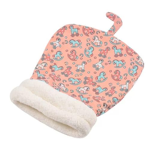 BYYLECL Katzenschlafsack, Niedliche Katze Winter Warmer Schlafsack, Katzenschlafsack für Indoor Katzen, Katze Winterschlafsack für Katzen 2,5-7,5kg Rosa von BYYLECL