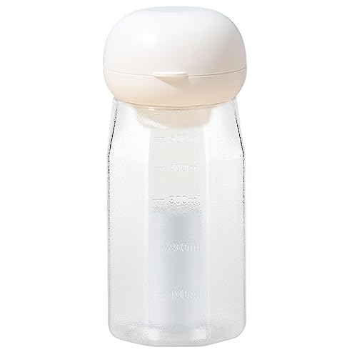 BYYLECL Wasserflasche für Hunde, 600 ml, auslaufsicher, tragbar, für Welpen, Wasserspender, für Haustiere, Outdoor-Trinkbecher, Hundegeschenk, perfekte Größe für alle Rassen, Weiß von BYYLECL