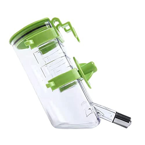 No-Drip Haustier-Wasserspender, Haustier-Wasserflasche zum Aufhängen, für Hamster, automatischer Wasserspender, kein Auslaufen, Käfig-Flaschennapf, Futterspender für Kaninchen, Katzen, Hunde und von BYYLECL