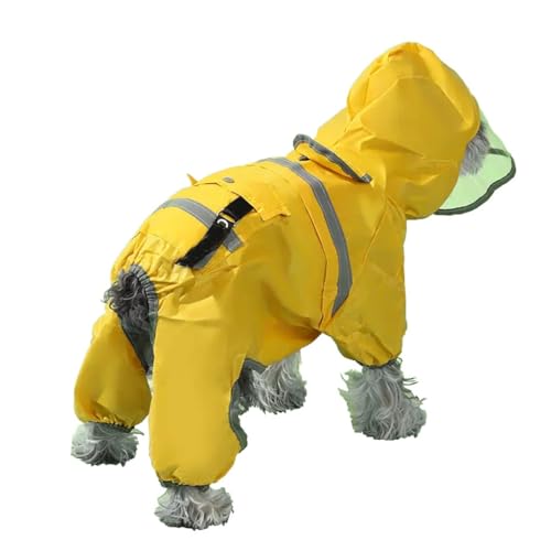 BaMfy Dog Raincoat Die wasserdichte Kleidung des Welpenumhang-Regenmantels ist leicht und für kleine und mittelgroße Hunde geeignet (Color : A2, Size : L) von BaMfy