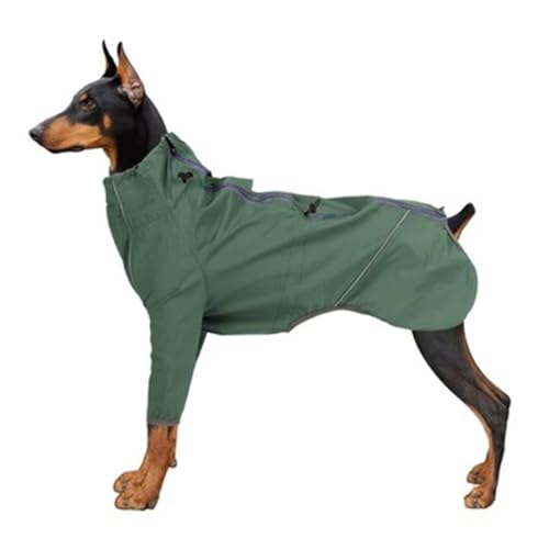 BaMfy Dog Raincoat Faltbarer Hunderegenmantel, geeignet für leichte Haustierregenmäntel mittlerer und großer Hunde (Color : A2, Size : 3XL) von BaMfy