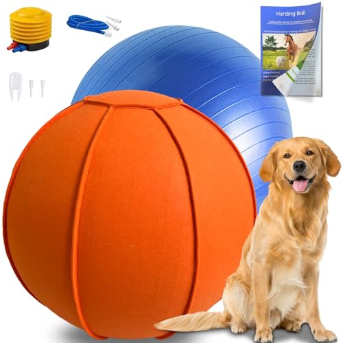 Herding Ball für Hunde, 63,5 cm Pferdeball | Jolly Ball für Pferde, große Hundebälle | Ball für Hunde, Australische Schäferhunde, Pferdespielzeug für Pferdestall, Pferdebälle zum Spielen, Hörball von BabieDtOyG