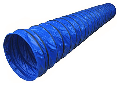 Back on Track Cool Läufer 470 GSM PVC Hunde Agility rund Tunnel, 118 von 24, 20,3 cm Pitch, blau von Back on Track