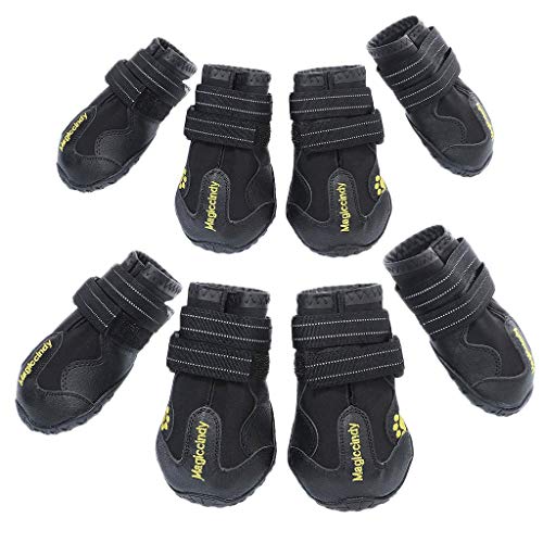 Backbayia 8-teiliges Hundestiefel, rutschfest, im Freien, Schnee, robust von Backbayia