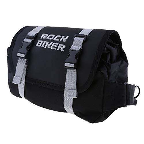 Backbayia Fahrrad-Taillentasche für Motorrad, mehrere Taschen mit Gürtel, Aufbewahrungstasche für Sport, Jagd von Backbayia