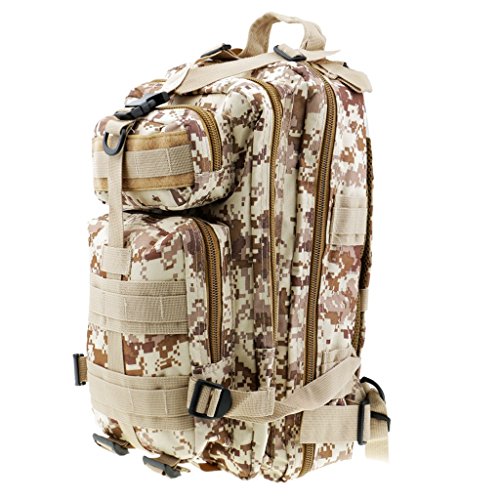 Backbayia Federmäppchen, wasserdicht, faltbar, aus robustem Oxford-Stoff, militärischer Rucksack, Reisetasche von Backbayia