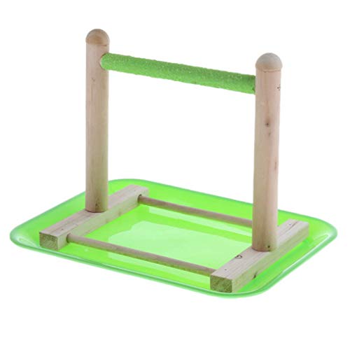 Backbayia Halterung Vogel Platte Holz Spielzeug Vogel Rack Hamster für Mäuse Ratten Kleine Nager von Backbayia