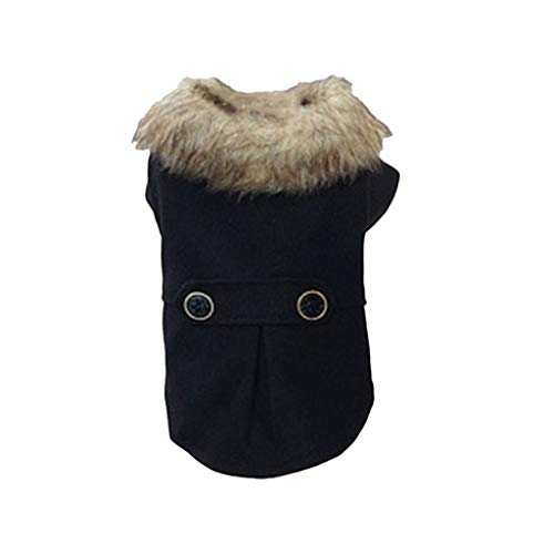 Backbayia Hundejacke Warm Hundemantel Hundekleidung Haustier Hund Mantel Bekleidung (L) von Backbayia