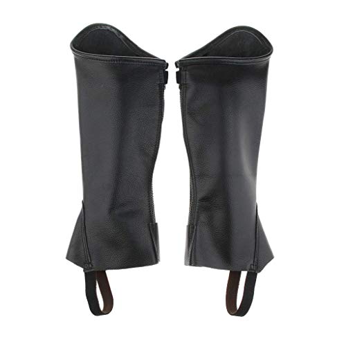 Backbayia Schutzgamaschen, halbe Chaps, mit Tasche, Sport, Schwarz von Backbayia