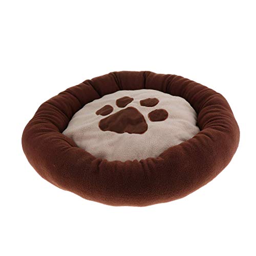 Backbayia Waschbar Hundebett Katzenbett Hundekissen Winter Warm Haustierbett Schlafbett für Hunde und Katzen (Kaffee) von Backbayia