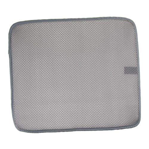 Backbayia Wasserdicht Hundematte Katzenmatte Waschbar Haustier Schlafmatte für Hunde, Katzen (Silber - 55x45 cm) von Backbayia