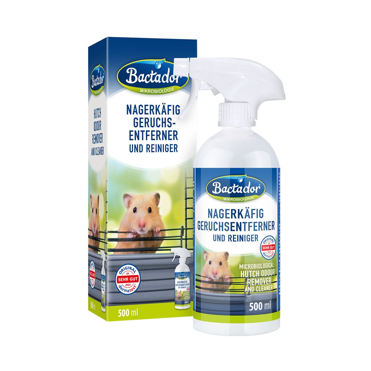 Bactador Nagerkäfig Geruchsentferner und Reiniger 500ml von Bactador