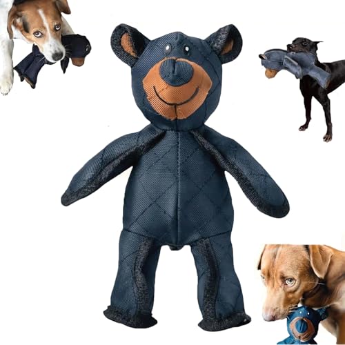 Unzerbrechliches Hundespielzeug, unzerstörbares Bär-Hundespielzeug, 30 cm, unzerbrechliches Hundespielzeug, Mightys Bär, Hundespielzeug, quietschendes Hundespielzeug, unzerstörbar, niedliches von BafanglaiUK