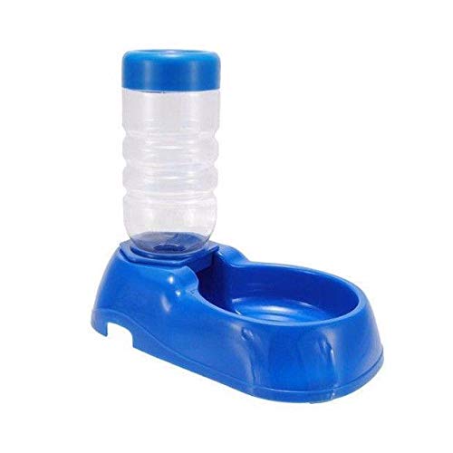 Bahob® Futter- und Wasserspender für Kaninchen, Katzen und Hunde, 400 ml, Blau von Bahob