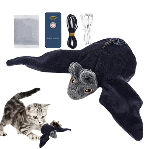 Bajbumgn Fliegender Vogel Katzenspielzeug, Flapping Bird Cat Toy, Katzenspielzeug Vogel, Interaktives Zwitschern Vogel Katzenspielzeug, Intelligenz Katzenspielzeug für Hauskatzen von Bajbumgn