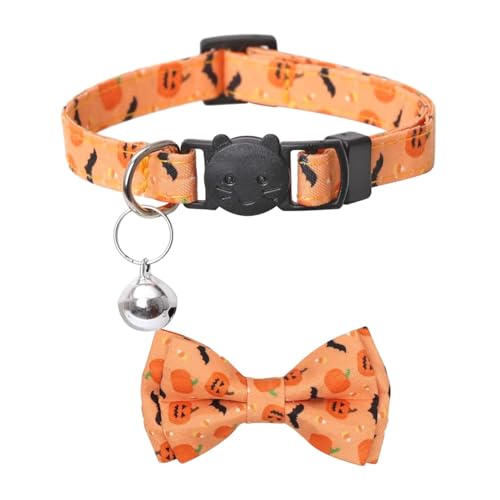 Bajbumgn Halloween Hundehalsband, Abnehmbare Halloween-Fliege mit klingelnder Glocke, Haustierbedarf für Indoor-Aktivitäten zu Hause, beim Spazierengehen, bei Hochzeiten, auf Reisen, beim Bajbumgn Halloween Hundehalsband, Abnehmbare Halloween-Fliege mit klingelnder Glocke, Haustierbedarf für Indoor-Aktivitäten zu Hause, beim Spazierengehen, bei Hochzeiten, auf Reisen, beim von Bajbumgn