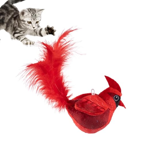 Bajbumgn Katzenspielzeug Vogel, Katzenspielzeug Vogel Spielzeug Katze, Interaktives Katzenspielzeug Flatternder Vogel, Flapping Bird Cat Toy, Katzenspielzeug für Hauskatzen von Bajbumgn