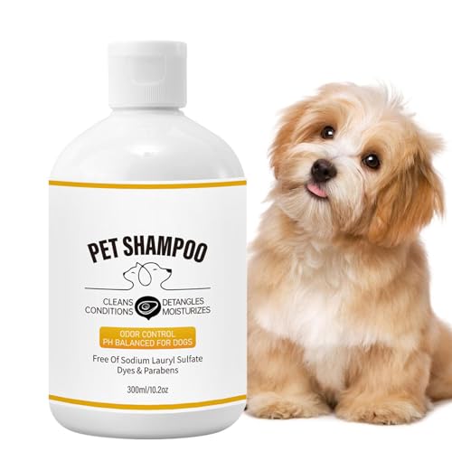 Bajbumgn Shampoo für Hunde, Hundeshampoo für stinkende Hunde | Haustiershampoo Hundeshampoo | Natürliches Haustier-Shampoo zur Linderung juckender Haut, geruchsbeseitigendes Duschgel, Hundebad-Shampoo von Bajbumgn