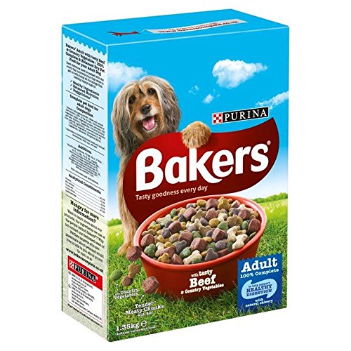 Bäcker Erwachsenen Hund Rind & Gemüse Trockenfutter 1.35Kg (Packung mit 6) von Bakers