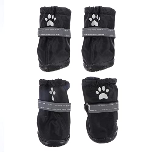 balacoo 4 Stück Haustier wasserdichte Schuhe Schuhschutz Schuhe für Hunde hundeschuhe Hunde Schuhe Regenstiefel Outdoor-Schuhe Hundestiefel der Hund Haustierschuhe Haustierzubehör von balacoo