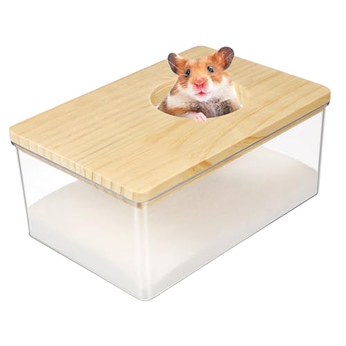 Acryl Hamster Sandbad- Chinchilla Sand Badewanne Haus Sand Badewanne WC für Chinchilla Gerbil Kleines Tier von balacoo