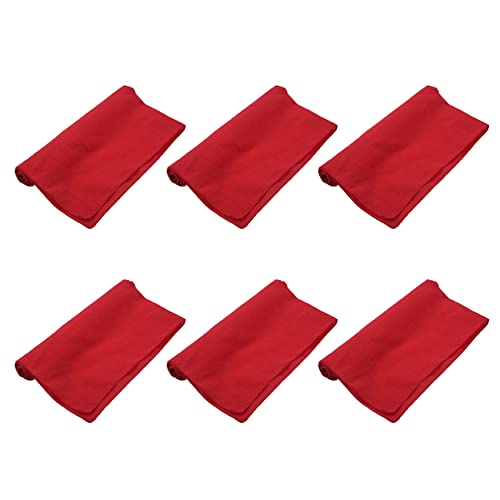 Balawin 6X Fancy Plain Bandana 100% Baumwolle Neck Wrist Wrap Halstuch Schal Rot von Balawin