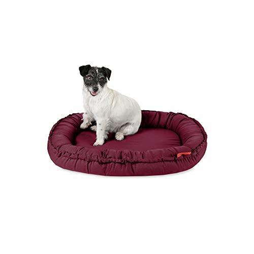 Balkis Hundebett NIDOG, Made in Germany, Bordeaux, S - 70x50 cm von Balkis