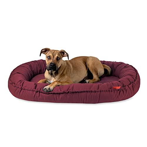 Balkis Hundebett NIDOG, Made in Germany, Bordeaux, XL - 125x90 cm von Balkis