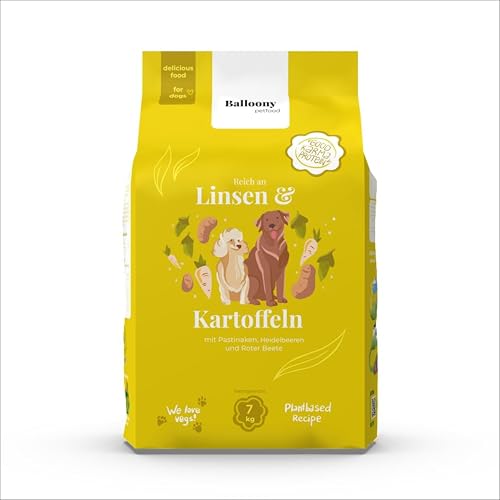 Balloony Superfood Linsen & Kartoffeln Wafer – Hypoallergene Hundesnacks | Getreidefrei, leicht verdaulich & ohne künstliche Zusätze | Perfekt für Hunde mit Allergien & empfindlichem Magen von Balloony