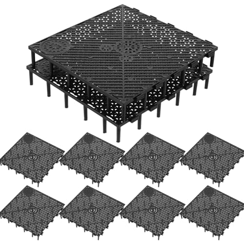 Baluue Aquarium-Bodenfilter, PVC-Filterplatte, Spleißen, Aquarium-Trennwände, Bodengitter (schwarz) von Baluue