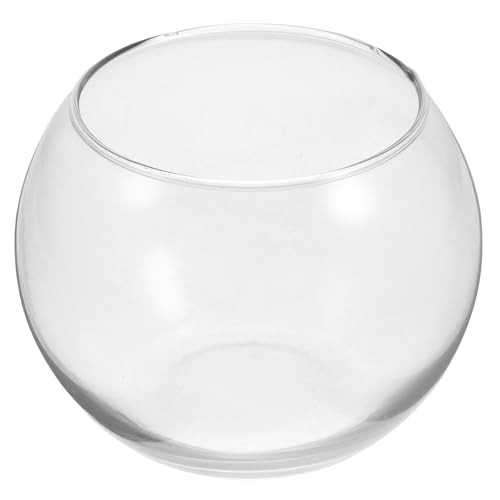 Baluue Schale Glasvase Klarglas Bubble Bowl Globus Pflanze Terrarium Goldfischschale für Hochzeit Event Home Decor 12 cm von Baluue